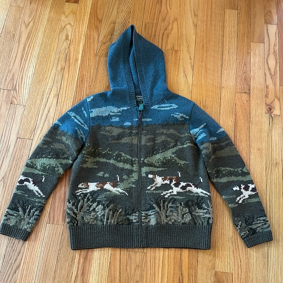 Lauren Ralph Lauren Sweaters - Ralph Lauren Sz smallHand-Knit THE HUNT Dog Sweater Art-Wear